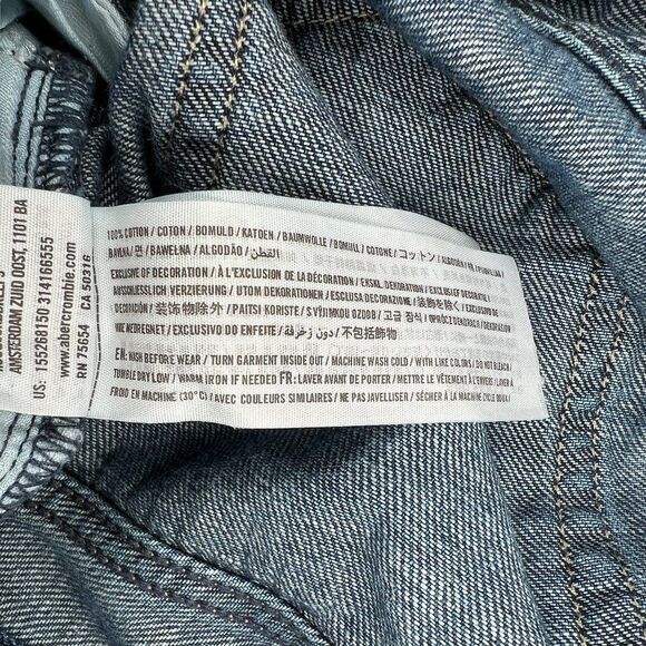 Abercrombie & Fitch Jeans Women's Button Fly 1892 Collection Boyfriend Straight - Picture 11 of 11